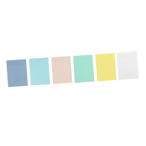 Gadpiparty 6 Stück Teiliges Transparente Selbstklebende Haftnotizen aus Kunststoff Multifunktionale Portable Memo Sticker Pastellfarben Weiß Gelb Cyan Grün Blau für Büro und Zuhause Gadpiparty 6 Stück Teiliges Transparente Selbstklebende Haftnotizen aus Kunststoff Multifunktionale Portable Memo Sticker Pastellfarben Weiß Gelb Cyan Grün Blau für Büro und Zuhause von Gadpiparty