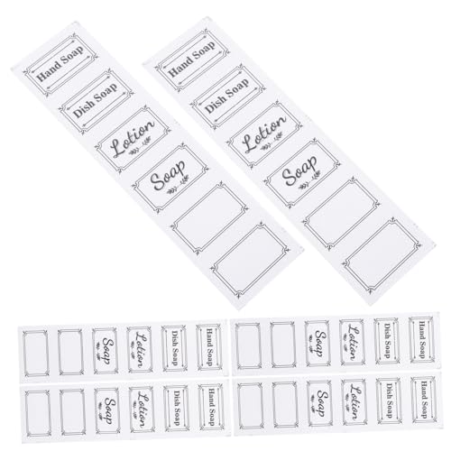 Gadpiparty 6 Stück Teiliges Transparente Wasserfeste Etiketten für Seifenspender Abnehmbare Aufkleber für Handseife Shampoo und Lotion für Badezimmer und Küche Gadpiparty 6 Stück Teiliges Transparente Wasserfeste Etiketten für Seifenspender Abnehmbare Aufkleber für Handseife Shampoo und Lotion für Badezimmer und Küche von Gadpiparty