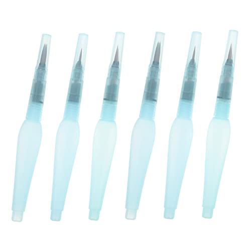 Gadpiparty 6 Stück Teiliges Wasserpinselstifte für Aquarellmalerei Ergonomische Wasserinjektionspinsel für Kreative Kunstprojekte für Schule und Freizeit Großer Mittlerer und Kleiner Pinsel von Gadpiparty