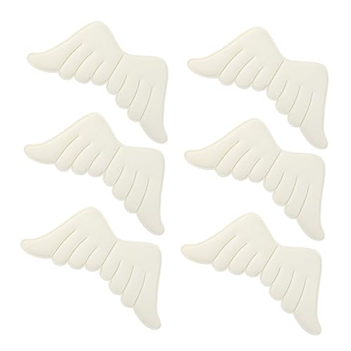 Gadpiparty 6 Stück Teiliges Weißer Engelsflügel Applikation Aufnäher für Diy Kleidung Lifelike Angel Wings Patch für Handwerk Bastelprojekte und Modeaccessoires von Gadpiparty