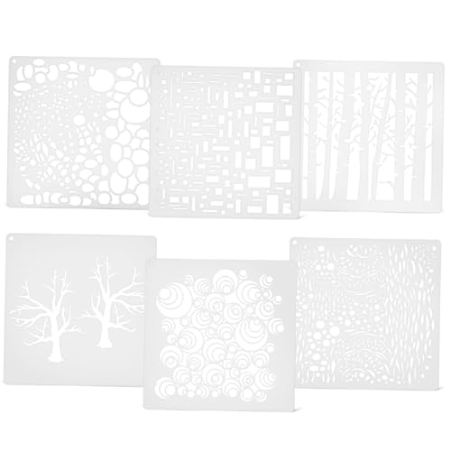Gadpiparty 6 Stück Teiliges Wiederverwendbarer Malschablonen für Kreative Projekte Geometrische Figuren und Baum Motive für Wände Holzarbeiten und Diy Dekorationen Gadpiparty 6 Stück Teiliges Wiederverwendbarer Malschablonen für Kreative Projekte Geometrische Figuren und Baum Motive für Wände Holzarbeiten und Diy Dekorationen von Gadpiparty