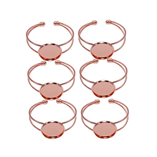 Gadpiparty 6 Stück Teiliges Y Förmiges Armband DIY Kupfer Anhänger Schmuckkette Bastelset Roségold Verstellbare Metallfassung für Schmuckherstellung und Resin Armbänder Gadpiparty 6 Stück Teiliges Y Förmiges Armband DIY Kupfer Anhänger Schmuckkette Bastelset Roségold Verstellbare Metallfassung für Schmuckherstellung und Resin Armbänder von Gadpiparty