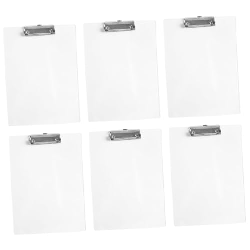 Gadpiparty 6 Stück Transparenter Boardclip Multifunktions-Klemmbrett Klemmbretter Büroklammer Dokumentclip Büro-Klemmbrett Tafel praktisches Akten-Klemmbrett Schreibbretter Clipboard Metall Gadpiparty 6 Stück Transparenter Boardclip Multifunktions-Klemmbrett Klemmbretter Büroklammer Dokumentclip Büro-Klemmbrett Tafel praktisches Akten-Klemmbrett Schreibbretter Clipboard Metall von Gadpiparty