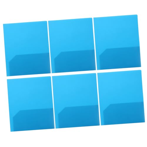 Gadpiparty 6 Stück a4 Ordner dokumentenmappe bürobedarf Ordner für Dokumente aktenmappe Zweifach-Taschenmappen Schulmaterial Dateiordner Hochleistungs-Kunststoffordner College -Vorräte Blue von Gadpiparty