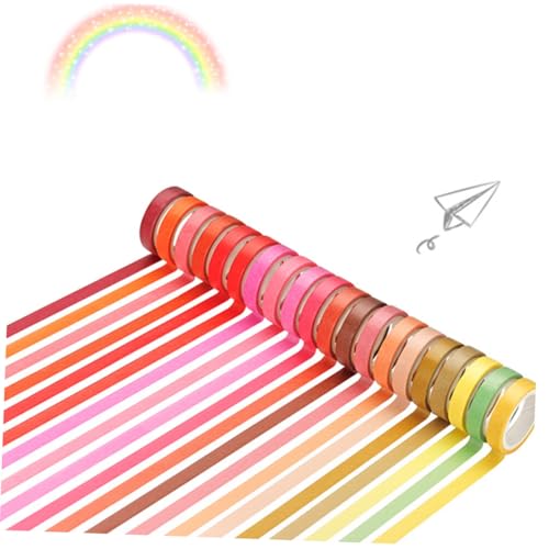 Gadpiparty 60 Rolle Teiliges originelles Washi papierband Bunte Regenbogenfarben Ablösbar Dekoratives Klebeband für DIY Scrapbooking Fotoalben Geschenkverpackung und Bastelprojekte Gadpiparty 60 Rolle Teiliges originelles Washi papierband Bunte Regenbogenfarben Ablösbar Dekoratives Klebeband für DIY Scrapbooking Fotoalben Geschenkverpackung und Bastelprojekte von Gadpiparty