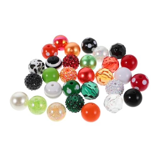 Gadpiparty 60 Stück Bunte Resinperlen mit Glatten Löchern Leichte Klobige Schmuckperlen für DIY Armbänder und Halsketten Vielseitige Bastelperlen für Kreative Schmuckherstellung Gadpiparty 60 Stück Bunte Resinperlen mit Glatten Löchern Leichte Klobige Schmuckperlen für DIY Armbänder und Halsketten Vielseitige Bastelperlen für Kreative Schmuckherstellung von Gadpiparty