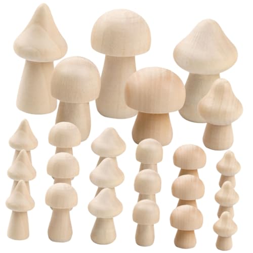 Gadpiparty 60 Stück Diy Holzpilz Bastelset Unbemalte Holzfiguren für Projekte Geschenkidee für Dekorieren Gadpiparty 60 Stück Diy Holzpilz Bastelset Unbemalte Holzfiguren für Projekte Geschenkidee für Dekorieren von Gadpiparty