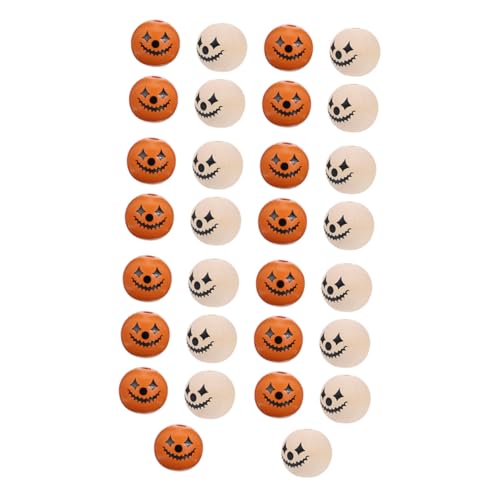 Gadpiparty 60 Stück Halloween Holzperlen Bunte Spacer Beads für Diy Schmuck Armbänder Bastelbedarf Orange Natur Gadpiparty 60 Stück Halloween Holzperlen Bunte Spacer Beads für Diy Schmuck Armbänder Bastelbedarf Orange Natur von Gadpiparty