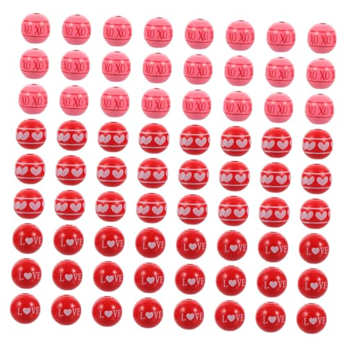 Gadpiparty 60 Stück Holzperlen für Valentinstag Gemischte DIY Bastelperlen Handgemacht für Schmuckherstellung und Kreative Projekte Gadpiparty 60 Stück Holzperlen für Valentinstag Gemischte DIY Bastelperlen Handgemacht für Schmuckherstellung und Kreative Projekte von Gadpiparty