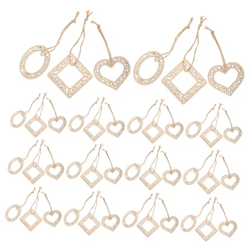 Gadpiparty 60 Stück Holzrahmen zum Basteln Herzförmige und Ovale Unlackierte Bilderrahmen aus Massivem Holz für DIY Dekoration Valentinstag Hochzeit und Kreative Geschenkideen von Gadpiparty