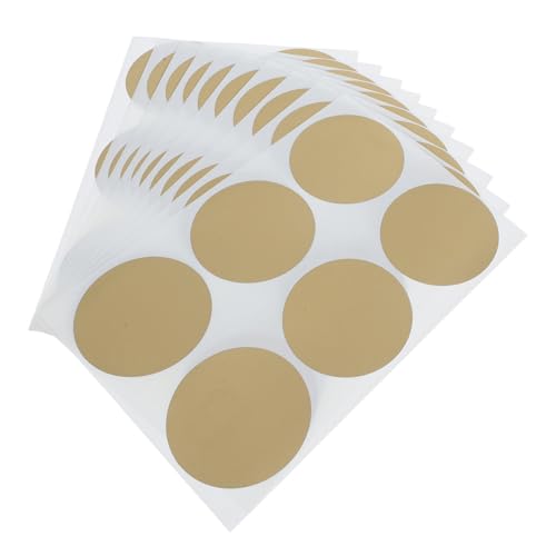 Gadpiparty 60 Stück Kratzfolienbeschichtete Aufkleber Etiketten Kratzetiketten DIY Aufkleber Kratzaufkleber Etiketten Aufkleber Kratzkarten Kratzaufkleber Goldenes Papier von Gadpiparty