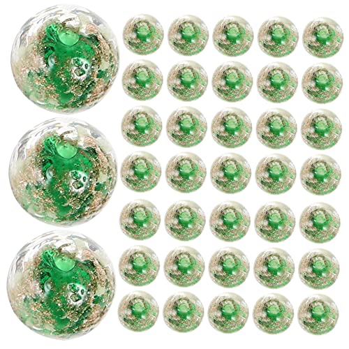 Gadpiparty 60 Stück Leuchtende Glasperlen Perlen für Schmuckhersteller Abstandshalter Spacer groß Reiz bastelset Glasperlen zum Handwerk Perlen für Armbänder Green von Gadpiparty