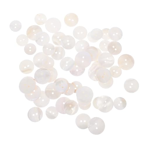 Gadpiparty 60 Stück Muschelknöpfe Nähen Tasten Erwachsene druckknöpfe Kleidungsersatzknopf Knopf für DIY-Kleidung kleidung diy-taste Schalenknöpfe Kleiderknöpfe einfache Annähknöpfe Hülse von Gadpiparty