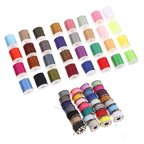 Gadpiparty 60 Stück Nähgarn für Faden Kleidungsstück Stich Bausätze Stickerei Fäden Hand Nähzeug Nähenvorräte Nähen Nähzubehör Nähmaterial multifunktionales Nähset Polyester von Gadpiparty