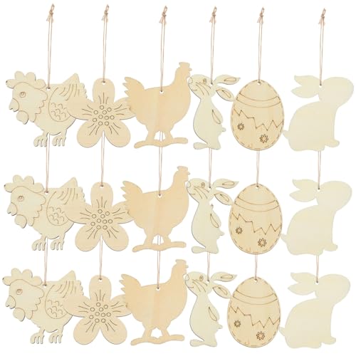 Gadpiparty 60 Stück Ostern Holzscheiben Deko DIY Holzornamente für Kreative Ostern Deko für Bastelprojekte Kinderfreundlich und Vielseitig Einsetzbar Gadpiparty 60 Stück Ostern Holzscheiben Deko DIY Holzornamente für Kreative Ostern Deko für Bastelprojekte Kinderfreundlich und Vielseitig Einsetzbar von Gadpiparty