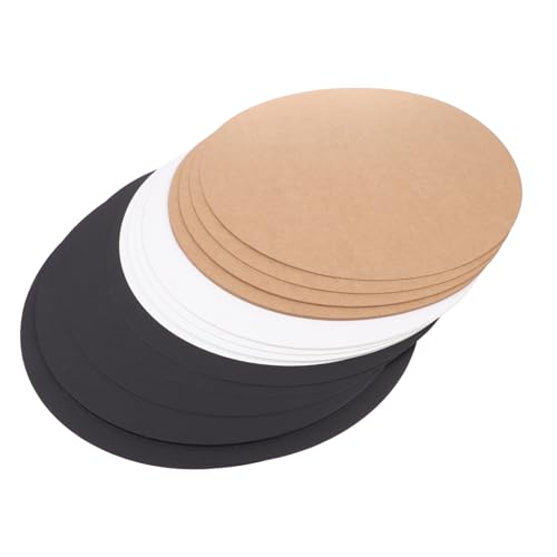 Gadpiparty 60 Stück Runde Malpappe Kraftpapier Karten Diy Zeichenkarten für Mandala und Calligraphy Malerei Leicht und Tragbar für Kunstklassen und Kinderaktivitäten von Gadpiparty