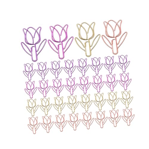 Gadpiparty 60 Stück Teiliges Bunte Kleine Metall büroklammern Tulpenform Dekorative Organizer clips für Schule Büro Scrapbooking Starke Zuverlässige Haftung für Notizen Dokumente Tragbar und Gadpiparty 60 Stück Teiliges Bunte Kleine Metall büroklammern Tulpenform Dekorative Organizer clips für Schule Büro Scrapbooking Starke Zuverlässige Haftung für Notizen Dokumente Tragbar und von Gadpiparty