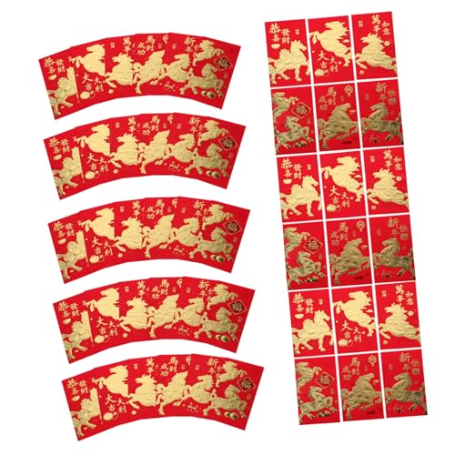 Gadpiparty 60 Stück Teiliges Rote Umschläge Jahr Des Pferdes Lunar Year Geldumschläge Glückliche Geldtaschen für Frühlingsfest Hochzeit Geburtstag Traditionelle Hong Bao Taschen Gadpiparty 60 Stück Teiliges Rote Umschläge Jahr Des Pferdes Lunar Year Geldumschläge Glückliche Geldtaschen für Frühlingsfest Hochzeit Geburtstag Traditionelle Hong Bao Taschen von Gadpiparty