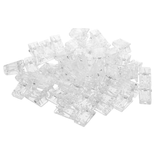 Gadpiparty 60 Stück Transparente Clips für Dokumente Multifunktionale Wandclips Aufhängen von Fotos und Notizen Leichtgewichtige Büroklammern für Schule und Büro von Gadpiparty