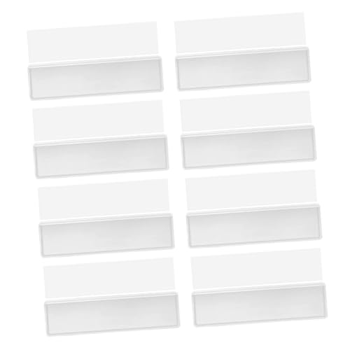 Gadpiparty 60 Stück Transparenter Etikettenhalter Büroetikettenhalter Regaletikettenhalter Klebetaschen Für Etiketten Plastikkartenhalter Karteikarteninhaber Klebeetikettentaschen Pvc von Gadpiparty