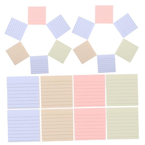 Gadpiparty 600 Blatt Selbstklebende Liniertes Memo Pad Bunte Haftnotizen Für Büro Schule Studium Sanftes Schreiben Leicht Abreißbar Kompakte Notizzettel Für Organisierte Notizen von Gadpiparty