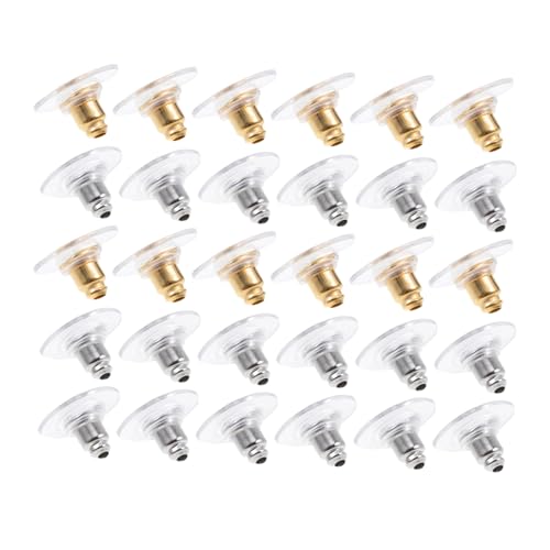 Gadpiparty 600 Stück Ohrstecker Verschlüsse Ohrstecker Stopper und Safety Backs DIY Ohrring Zubehör in Silber und Gold Leicht Praktisch für Schmuckherstellung und Ersatz Geeignet von Gadpiparty