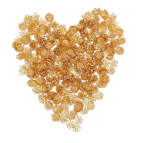 Gadpiparty 600 Stücke Metall Blumen Perlenkappen mit Filigranem Hohlem Design Langlebige Endkappen für Perlen für DIY Schmuckherstellung von Ohrringen Armbändern und Halsketten Gadpiparty 600 Stücke Metall Blumen Perlenkappen mit Filigranem Hohlem Design Langlebige Endkappen für Perlen für DIY Schmuckherstellung von Ohrringen Armbändern und Halsketten von Gadpiparty