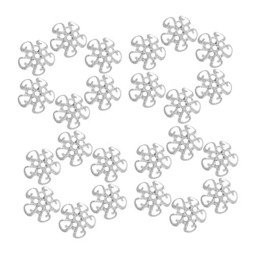Gadpiparty 600 Stücke Metall Perlenkappen Blumenform Hohl Schmuck Endkappen für Armbänder Ohrringe Halsketten DIY Basteln Langlebig Vielseitig von Gadpiparty