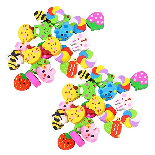 Gadpiparty 60Stücke Mini Radiergummis im Cartoon Design für Vielseitige Radierer für Schule und Freizeit für Kindergeburtstage und Kreative Bastelprojekte von Gadpiparty