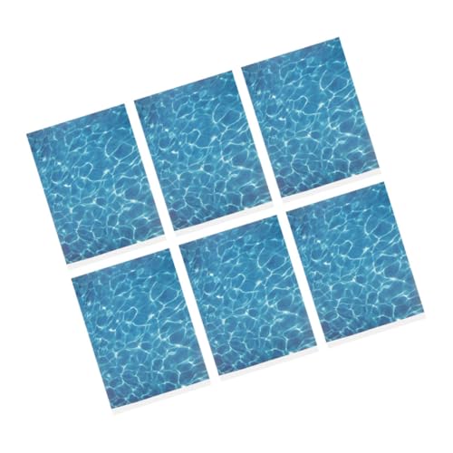Gadpiparty 6Blätter DIY Wasserwellen Aufkleber Selbstklebende Dekoration für Miniatursee und Mikrolandschaften Realistische Wasseroberflächen für Modelle und Dioramen von Gadpiparty
