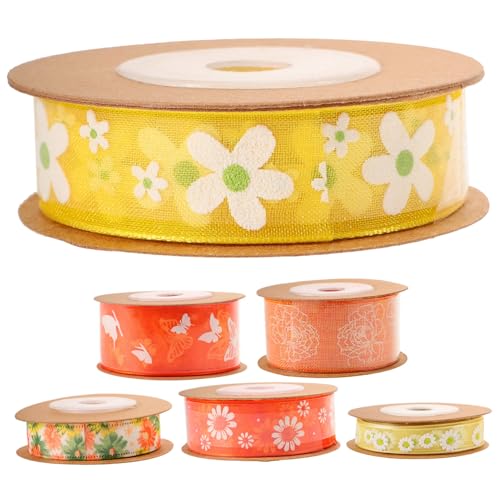 Gadpiparty 6Rollen Festival Geschenkband mit Blumenmuster Multifunktionales Schleifenband für DIY Dekoration pro für und Partyzubehör Gadpiparty 6Rollen Festival Geschenkband mit Blumenmuster Multifunktionales Schleifenband für DIY Dekoration pro für und Partyzubehör von Gadpiparty