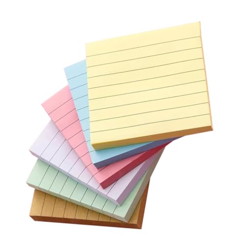 Gadpiparty 6Stücke Bunte Haftnotizen Selbstklebende Notizblöcke Praktische Memo Notizen für Schule Büro und Zuhause für To Do Listen und Wichtige Erinnerungen von Gadpiparty