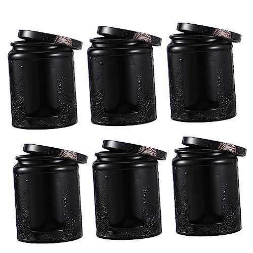 Gadpiparty 6Stücke DIY Gläser Mittelgroße Schwarze Glasbehälter für Aromatherapie Kerzenherstellung und Lagerung für Kaffeebohnen Tees und Mehr Gadpiparty 6Stücke DIY Gläser Mittelgroße Schwarze Glasbehälter für Aromatherapie Kerzenherstellung und Lagerung für Kaffeebohnen Tees und Mehr von Gadpiparty