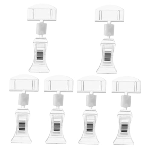 Gadpiparty 6Stücke Drehbare Preisschilder Halter für Werbeschilder Etiketten und Namenskarten Transparente Preisclips für Optimale Präsentation im Einzelhandel und Supermarkt Gadpiparty 6Stücke Drehbare Preisschilder Halter für Werbeschilder Etiketten und Namenskarten Transparente Preisclips für Optimale Präsentation im Einzelhandel und Supermarkt von Gadpiparty