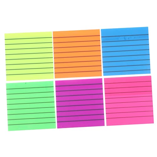 Gadpiparty 6Stücke Farbige Transparente Memo Pads Wasserfeste Notizzettel mit Abreißbaren Registerkarten für Schule Büro und Zuhause Vielseitige Haftnotizen für Kreative von Gadpiparty