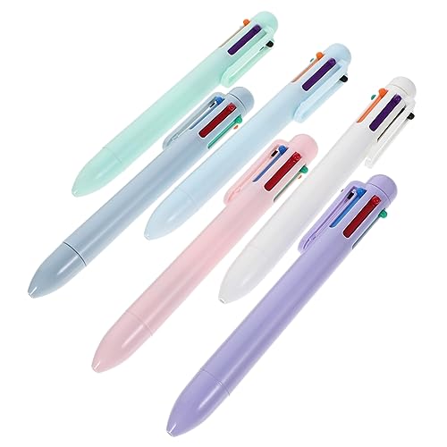 Gadpiparty 6Stücke Kugelschreiber Pastellfarben Ergonomische Druckkugelschreiber Für Schule Büro Und Einzigartiges Design Für Müheloses Schreiben Und Kreative Notizen von Gadpiparty