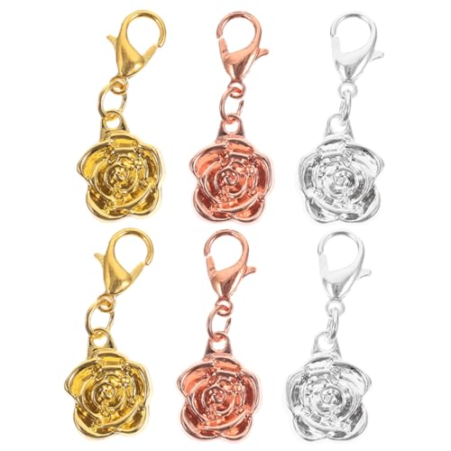 Gadpiparty 6Stücke Magnetverschlüsse Für DIY Schmuck Rosenverschluss Für Halsketten Und Armbänder Praktische Schmuckverbindung Und Roségold Einfache Handhabung von Gadpiparty