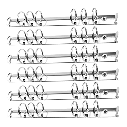 Gadpiparty 6Stücke Metall Ringbuch Binder Loseblatt Ordner Clips Silber für Scrapbook Notizbuch Bürobedarf Praktisch Tragbar Gadpiparty 6Stücke Metall Ringbuch Binder Loseblatt Ordner Clips Silber für Scrapbook Notizbuch Bürobedarf Praktisch Tragbar von Gadpiparty
