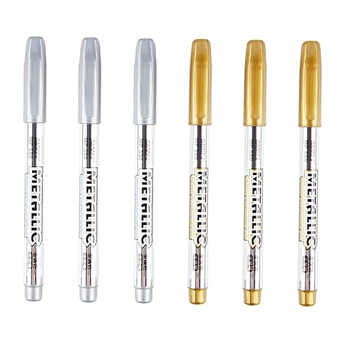Gadpiparty 6Stücke Metallic Paint Marker Stifte Wasserbasierte DIY Markierstifte für Handwerk für Mehr Gadpiparty 6Stücke Metallic Paint Marker Stifte Wasserbasierte DIY Markierstifte für Handwerk für Mehr von Gadpiparty