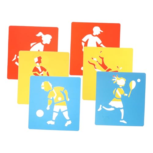 Gadpiparty 6Stücke Sport Malschablonen Wiederverwendbare Vorlagen Für Basketball Fußball Und Volleyball Für Kreative DIY Dekoration Und Sportkunst Für Anfänger Gadpiparty 6Stücke Sport Malschablonen Wiederverwendbare Vorlagen Für Basketball Fußball Und Volleyball Für Kreative DIY Dekoration Und Sportkunst Für Anfänger von Gadpiparty