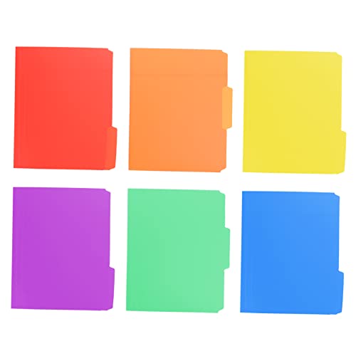 Gadpiparty 6Stücke Teiliges Datei Organizer aus Kunststoff Multifunktionaler Papierordner für Büro Schule und Zuhause Praktisch Leicht und Langlebig für Effiziente Ablage von Test von Gadpiparty