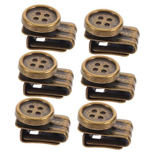 Gadpiparty 6Stücke Teiliges Verstellbare Metallknöpfe für Hosenträger Bewegliche Nähfreie Knöpfe mit Antikem Finish für Jeans Hosen und Freizeitmode Einfacher Anbau Sicherer Halt Gadpiparty 6Stücke Teiliges Verstellbare Metallknöpfe für Hosenträger Bewegliche Nähfreie Knöpfe mit Antikem Finish für Jeans Hosen und Freizeitmode Einfacher Anbau Sicherer Halt von Gadpiparty