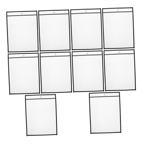 Gadpiparty 6Stücke Transparente Aktenhüllen Wiederverwendbare Dokumenten und Papierorganizer für Büro und Schule aus Langlebigem Pet Material Schützt Ihre Unterlagen Sicher von Gadpiparty