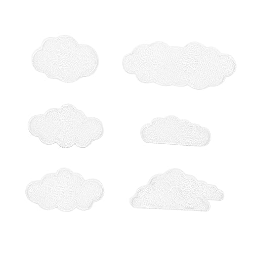 Gadpiparty 6Stücke Wolkenförmige Patches Selbstklebende Bestickte Applikationen für Kleidung DIY Dekorationen für Jeans Shirts und Taschen Nähprojekte Gadpiparty 6Stücke Wolkenförmige Patches Selbstklebende Bestickte Applikationen für Kleidung DIY Dekorationen für Jeans Shirts und Taschen Nähprojekte von Gadpiparty
