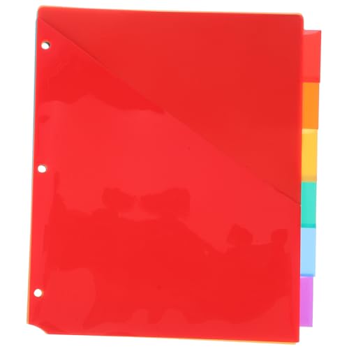 Gadpiparty 6stücke Teiliges Ringbuch-trennblätter Mit Bunten Tabs Aus Strapazierfähigem Kunststoff -ordner Zur Dokumentenorganisation Im Büro Schule Gadpiparty 6stücke Teiliges Ringbuch-trennblätter Mit Bunten Tabs Aus Strapazierfähigem Kunststoff -ordner Zur Dokumentenorganisation Im Büro Schule von Gadpiparty