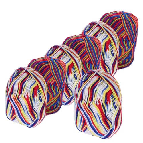 Gadpiparty 7 Stück Milch-Baumwoll-Garn werfen Babygarn Anfängergarn Stoff Creme Strickwolle Baumwollgarn zum Häkeln Garnwatte zum Häkeln Baumwollgarn zum Stricken Milchbaumwollgarn gehäkelt von Gadpiparty