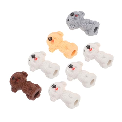 Gadpiparty 7 Stück Netter Hund Radiergummi Kreativer Süßer Radiergummi Tragbare Radiergummis Für Hunde Radoon Des Radiergummis Süße Mini-radierer Zeichnen Des Zubehörs Mini -radiergummi Tpr von Gadpiparty