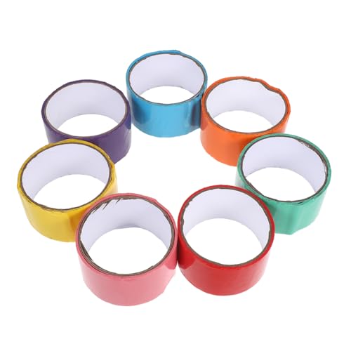 Gadpiparty 7 Stück Teiliges Bunte Klebebänder Breit Stark Haftendes Rainbow Tape für Breites Klebeband für Kartons DIY Basteln Sensorisches Lernspielzeug Entspannendes Stressabbau von Gadpiparty