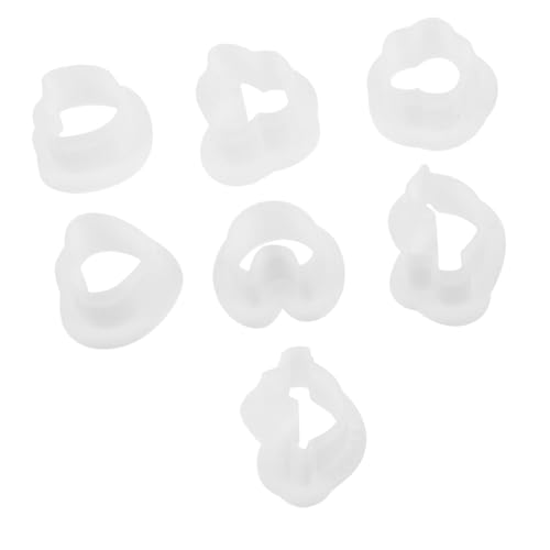 Gadpiparty 7 Stück Teiliges Silikon Schmuck Gießform mit Blumen Schmetterlings und Herzdesigns Vielseitig für DIY Anhänger Polymerton Epoxidharz und Ohrschmuck Herstellung Kompakt und Tragbar von Gadpiparty