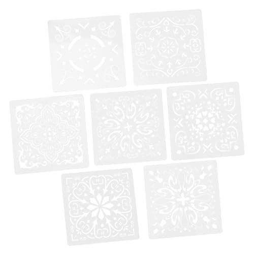 Gadpiparty 7 Teilige Wandmalerei Sprühschablone Wiederverwendbare Schablonen Zum Malen Schablone Kunststoff Schablone Malschablonen Scrapbooking Schablonen Vorlagen Zum von Gadpiparty